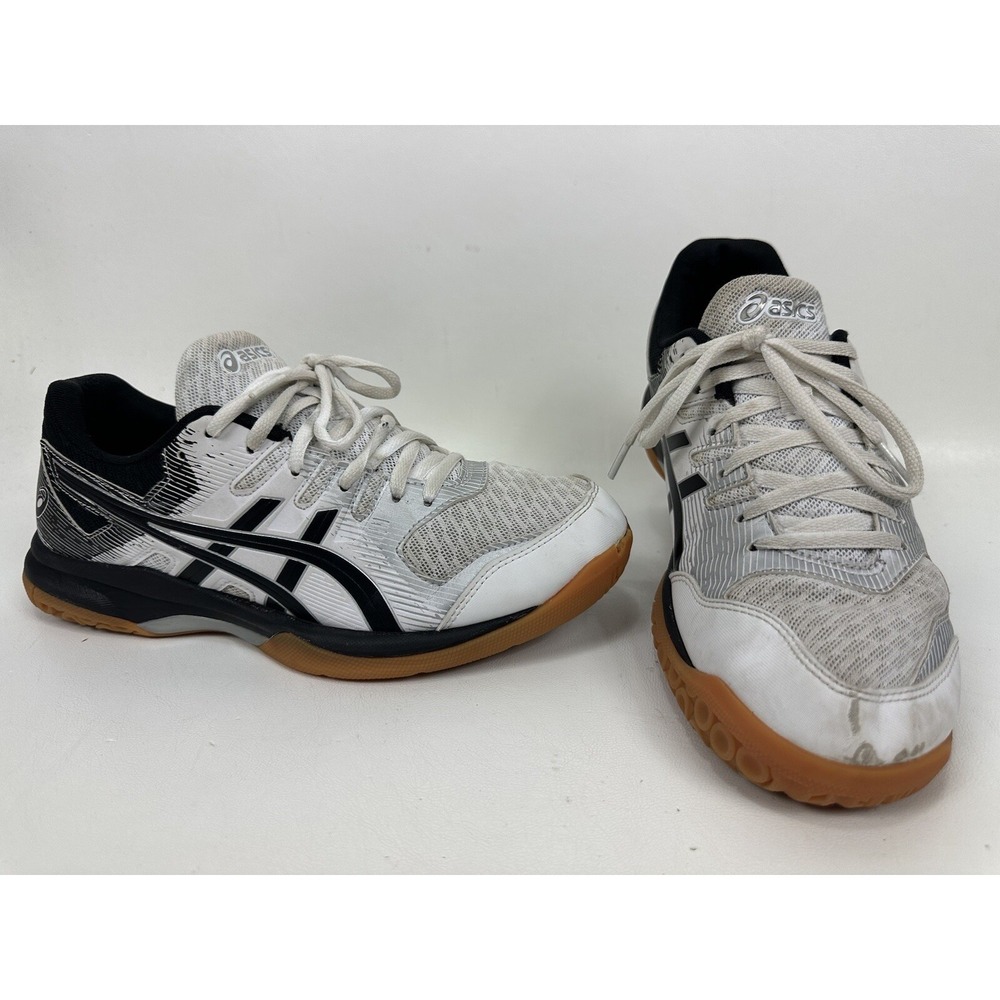 Asics Gel Rocket 9 Womens Size 10 Black White Indoor Trainer Volleyball Shoes